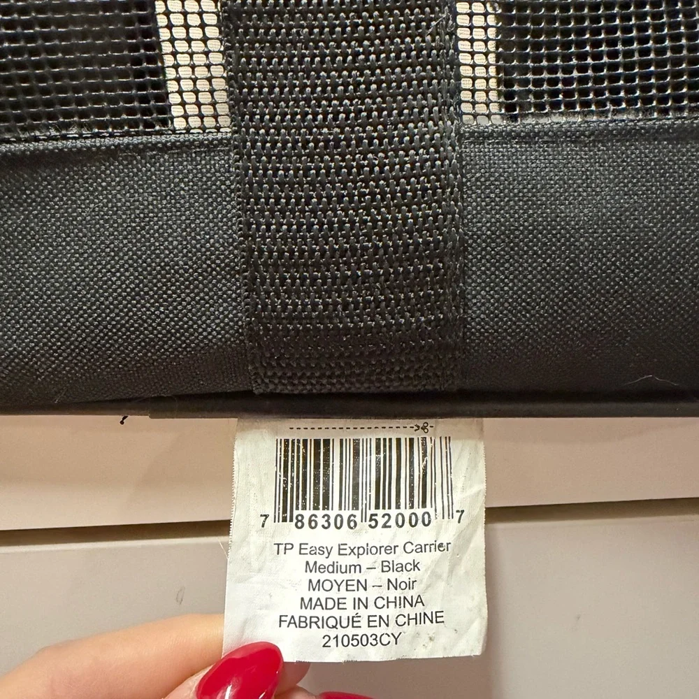 Black Pet Travel Carrier